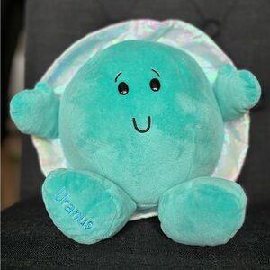 Celestial Buddies Uranus Plush Planet Plushie Teal Space Stuffed Toy